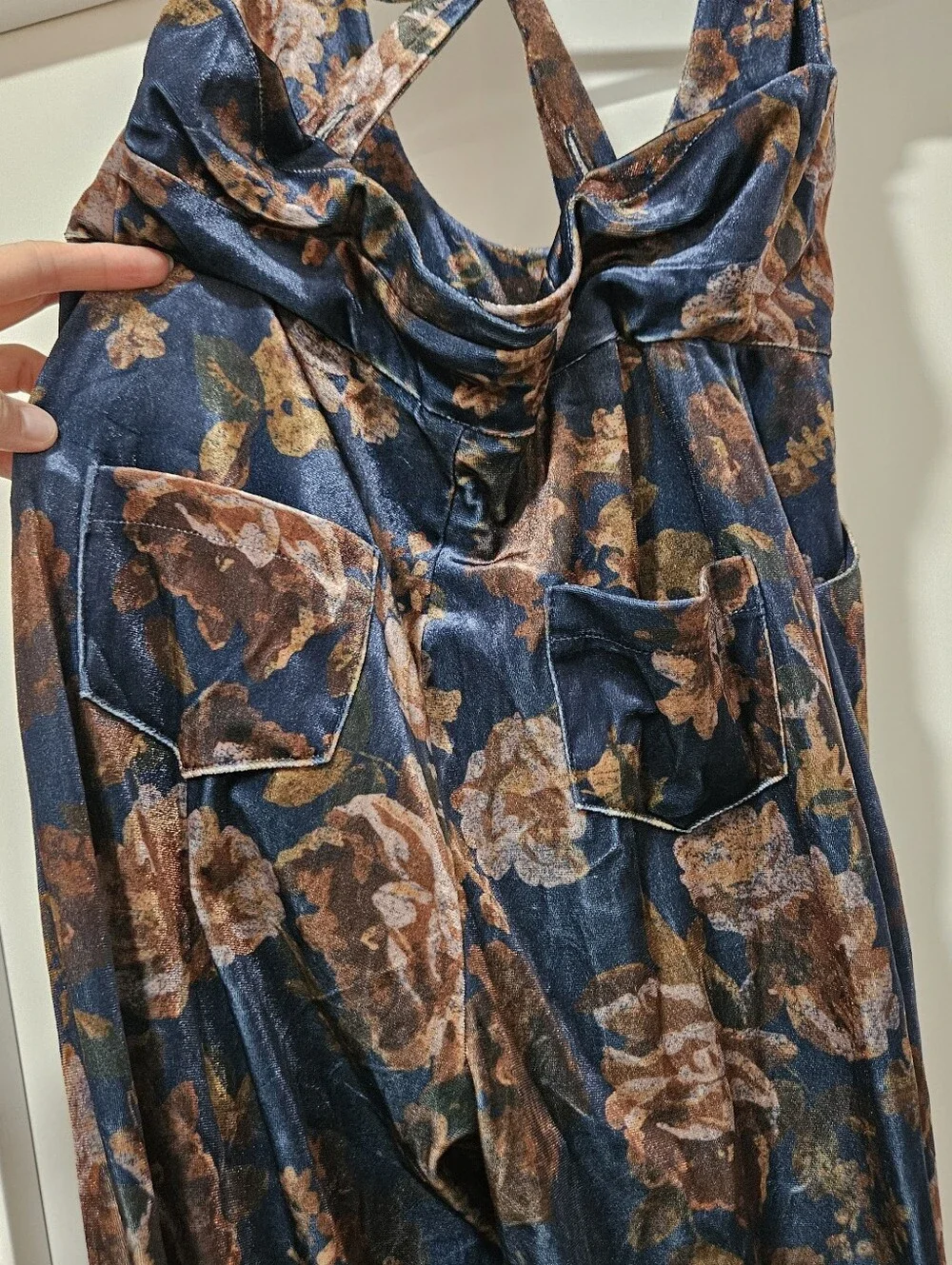 Joyfolie Lupe Overalls in Navy Floral 12